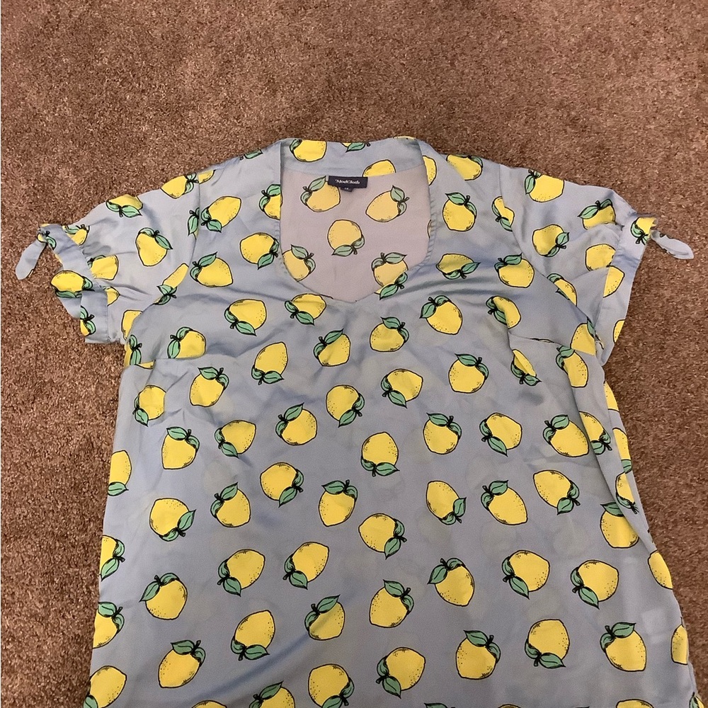 Lemon Print Blouse